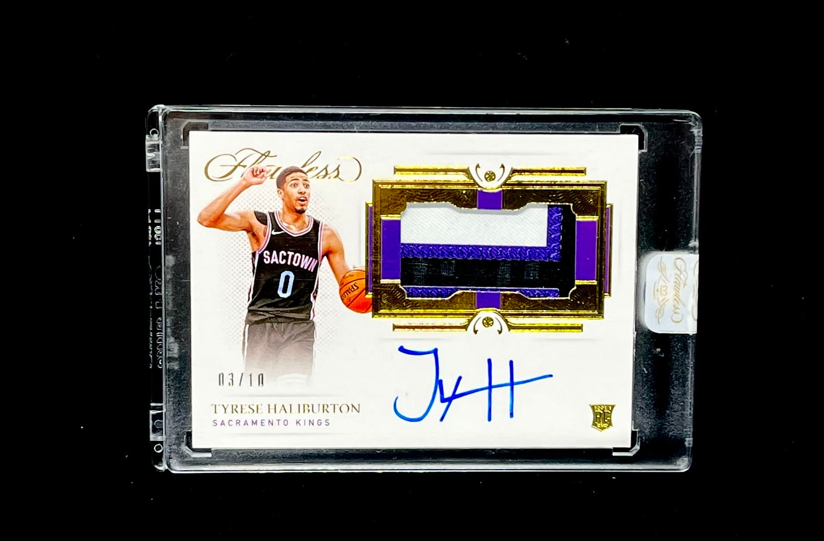 Tyrese Haliburton Panini Flawless 2020-21 HPA-HAL 3/10
